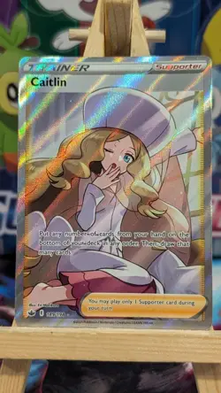 Pokemon Caitlin 189/198 Swsh06 Chilling Reign Full Art Ultra Rare Holo Trainer - Image 1