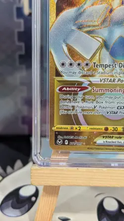 Pokemon Lugia VSTAR 211/195 Silver Tempest Secret Rare CGC 9 Full Art Holo - Image 4
