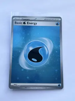 Pokemon TCG Scarlet & Violet 151 Basic Water Energy 003 Cosmos Holo NM - Image 1