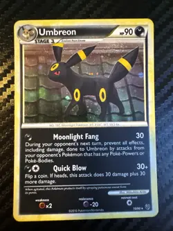 Umbreon 10/90 Undaunted Holo Ultra Rare Pokemon TCG Nintendo - Image 1