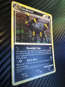 Umbreon 10/90 Undaunted Holo Ultra Rare Pokemon TCG Nintendo - Image 2