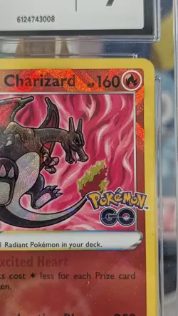 Pokemon Radiant Charizard 011/078 Pokemon GO Radiant Rare Holo CGC Mint 9 - Image 3