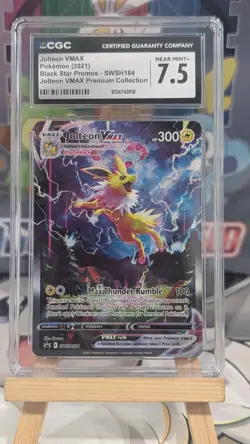 Pokemon Jolteon VMAX SWSH184 Black Star Promo Holo (2021) Near Mint+ 7.5 - Image 1
