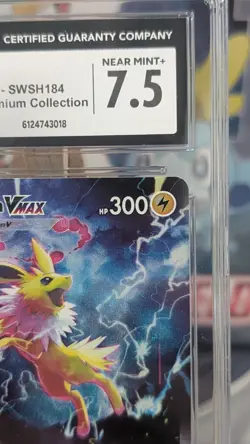 Pokemon Jolteon VMAX SWSH184 Black Star Promo Holo (2021) Near Mint+ 7.5 - Image 3