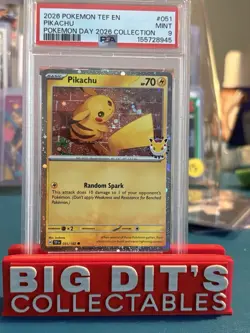2026 POKEMON DAY 2026 COLLECTION #051 PIKACHU PSA 9 - Image 1