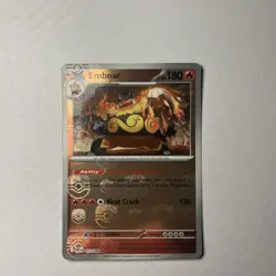 Pokemon TCG Emboar 013/086 Master Ball Reverse Holo – S&V White Flare Set – NM - Image 1
