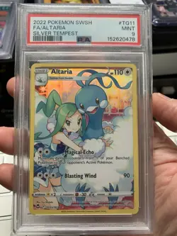 ALTARIA #TG11 PSA 9 • 2022 POKEMON SWORD & SHIELD SILVER TEMPEST FULL ART - Image 1