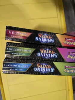 Pokemon TCG Sword & Shield Shining Fates Lot Of 3 Boxes 820650809828 - Image 3
