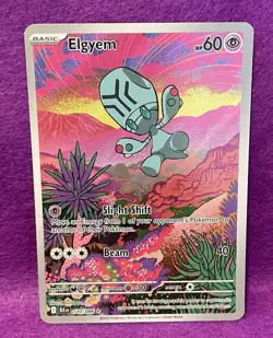 ✨Elgyem 120/086 Black Bolt Holo Full Art Pokemon TCG✨ - Image 1
