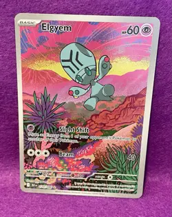 ✨Elgyem 120/086 Black Bolt Holo Full Art Pokemon TCG✨ - Image 2