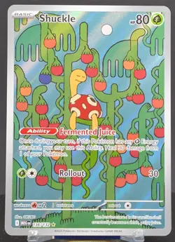 Pokemon Shuckle #136/132 English Mega Evolution Illustration Rare - Image 1