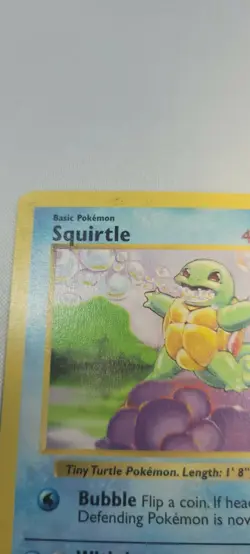 Pokemon Base Set Shadowless Squirtle 63/102 - Image 3