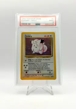 1999 POKEMON BASE SET HOLO UNLIMITED CLEFAIRY 5/102 PSA 9 - Image 1