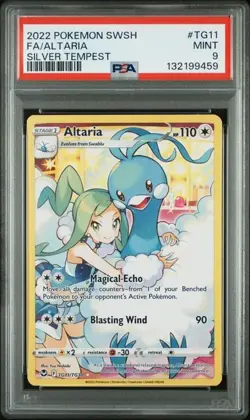 PSA 9 Altaria TG11/TG30 - Silver Tempest Trainer Gallery Holo Pokemon - Image 1