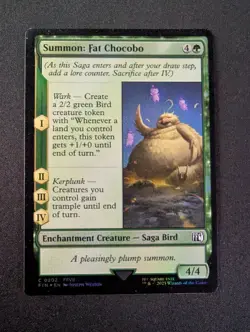 SUMMON: FAT CHOCOBO FOIL #202 MTG Final Fantasy - Image 1