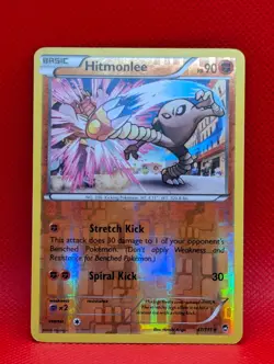 HITMONLEE 47/111 UC FURIOUS FISTS POKEMON REVERSE HOLO MP HITMONLEE - Image 1