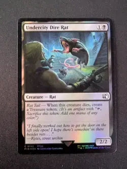 UNDERCITY DIRE RAT FOIL #123 MTG Final Fantasy - Image 1