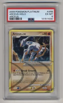 Pokemon PSA 6 Arceus AR8 Holo Rare Platinum: Arceus Free Shipping! - Image 1
