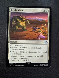 BATTLE MENU #9 MTG Final Fantasy - Image 1