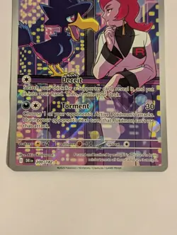 Pokemon TCG Team Rocket's Murkrow 200/182 Illustration Rare - Image 2