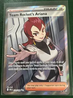 Pokemon TCG Team Rocket’s Ariana 224/182 Full Art Ultra Rare Destined Rivals - Image 1