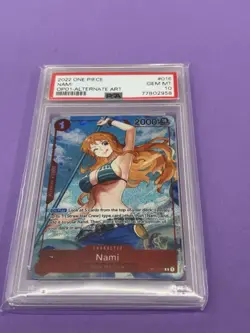 PSA 10 One Piece English OP01-016 NAMI Alt Art GEM MINT - Image 1