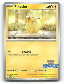 Pikachu (Illustration Contest 2024) 214 - SV Promo - Pokemon Card NM/M - Image 1