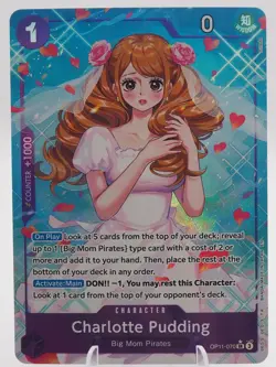 Charlotte Pudding - OP11-070 - Alternate Art - SR - English One Piece Card Game - Image 1