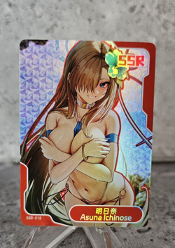 Asuna Goddess Story Trading Card Waifu Field Center holographic Senpai SSR - Image 1