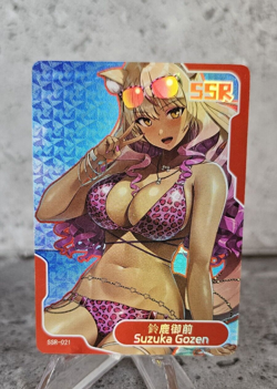 Suzuka Gozen Goddess Story Trading Card Waifu Field Center holo Senpai SSR - Image 1