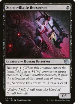 Scorn-Blade Berserker 0124 FOIL Uncommon March of the Machines MTG NM - Image 1
