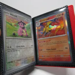 Pokemon Cards Binder Included ! 40 Cards All Holo/Reverse Holo ! No Trainers ! - Image 1