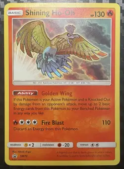 Pokemon TCG Shining Ho-Oh SM70 Holo Card SM Promos NM - Image 1