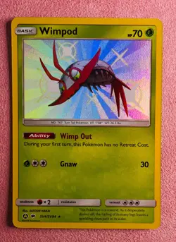 Wimpod | SV4/SV94 | Hidden Fates Shiny Vault | 2019 Pokemon Card Shiny Holo | NM - Image 1
