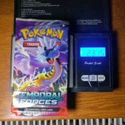 Heavy 23.15g Pokemon Tcg temporal forces Booster Pack Factory Sealed New - Image 1