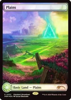MTG 1 Standard Showdown Promo Pack, sealed & 1 Plains Foil Standard Showdown PRM - Image 2