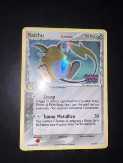 Carta Pokemon - Raichu - 15/110 - EX Fantasmi di Holon - Holo - Ita STAMPED - Image 2