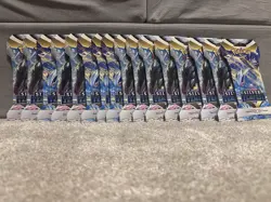 Pokemon TCG Sword Shield Silver Tempest Sleeved Booster Packs Lot of 16 - Image 1