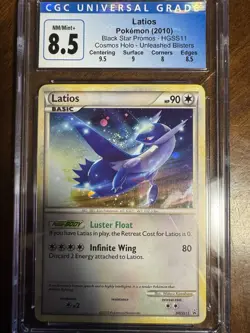 CGC 8.5 Latios 2010 Black Star Promos HGSS11 Holo Pokemon Card - Image 1