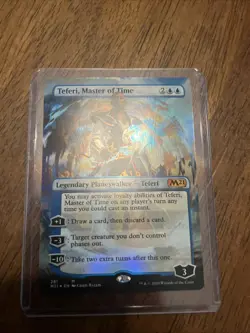 Teferi, Master of Time 281 borderless FOIL Mythic M21 Core set 2021 MTG - Image 1