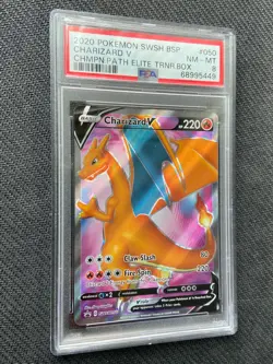 Pokemon 2020 Charizard V SWSH050 Full Art Promo Card - PSA 8 NEAR MINT - Image 2