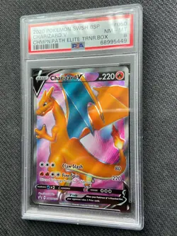 Pokemon 2020 Charizard V SWSH050 Full Art Promo Card - PSA 8 NEAR MINT - Image 3