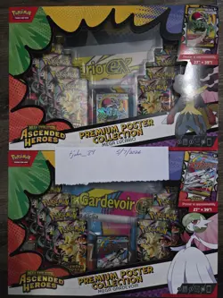 Pokemon Ascended Heroes Premium Poster Collection Mega Lucario/Gardevoir Bundle! - Image 1