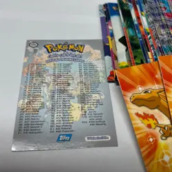 Topps Pokemon TV Animation Edition Series 1 Complete Set 90/90 Mostly Blue Label - Image 2