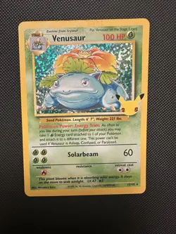 Venusaur 15/102 MP/HP Celebrations Holo Rare Pokemon Card 2021 25th Anniversary - Image 1