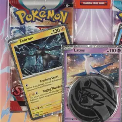 SWIRL Pokemon Scarlet & Violet TCG Enhanced 2 Pack Blister- Zekrom Latios Palkia - Image 3