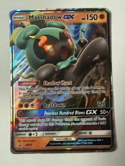 Pokemon Marshadow GX SM59 Holo Rare Sun & Moon Promo NM - Image 1