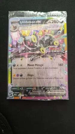 Pokemon TCG Umbreon ex 060/131 Prismatic Evolutions Stamp Promo Sealed - Image 1