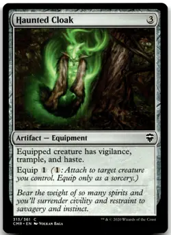 MTG Haunted Cloak () C Commander Legends 313 LP - Image 1