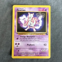 Pokemon TCG Mewtwo 3 Black Star Promo First Movie Promo Card - Vintage - NM - Image 1